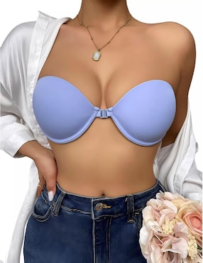 Brassiere strapless Femica media copa para mujer