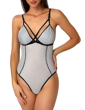 Body Cocoa Lingerie Cuello Asimétrico Para Mujer