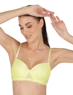 Brassiere Demi Brasjade Copa Preformada Para Mujer