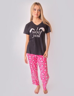 Conjunto Pijama Twins Para Mujer