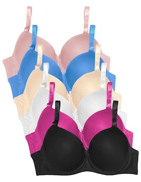 Set brassiere demi Tatys Fashion copa preformada seamless para mujer