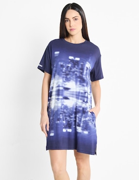 Camisón DKNY Estampado Tie Dye De Algodón