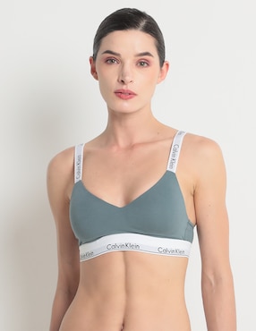 Brassiere Peto Medio Calvin Klein Para Mujer