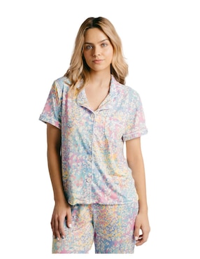 Conjunto pijama Ondas De Sueño animal print para mujer