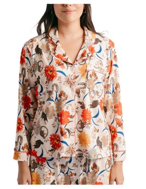 Conjunto pijama Ondas De Sueño lémur para mujer