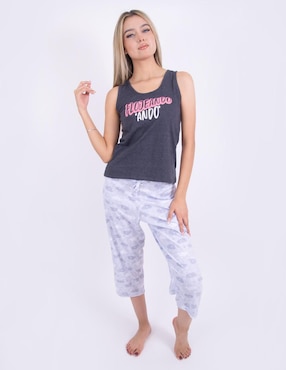 Conjunto Pijama Twins Para Mujer