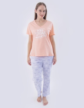 Conjunto Pijama Twins Para Mujer