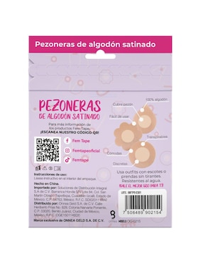 Set de cubre pezón Fem Tape de silicón 3 pares