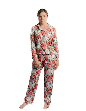 Conjunto pijama Ondas De Sueño rosas para mujer