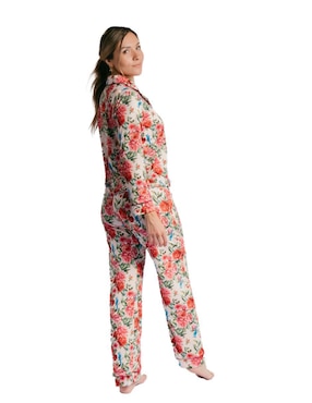 Conjunto pijama Ondas De Sueño rosas para mujer