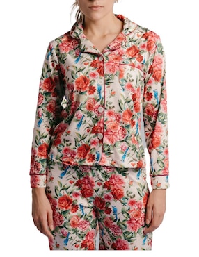 Conjunto pijama Ondas De Sueño rosas para mujer