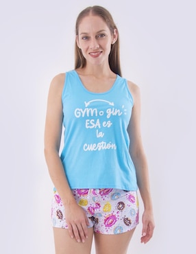 Conjunto Pijama Twins Para Mujer