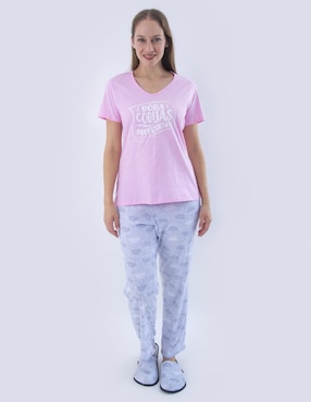 Conjunto Pijama Twins Para Mujer