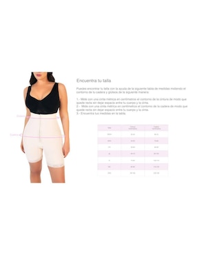Faja moldeadora reductora I Love Shape con compresión alta para mujer