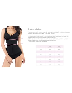 Moldeador de cintura I Love Shape con compresión alta para mujer