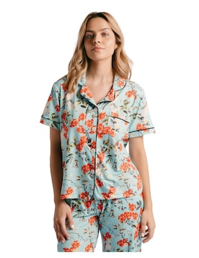 Conjunto pijama Ondas De Sueño cacatúas para mujer