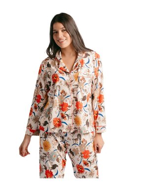 Conjunto pijama Ondas De Sueño lémur para mujer