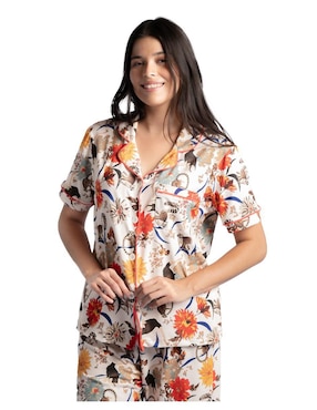 Conjunto pijama Ondas De Sueño lémur para mujer