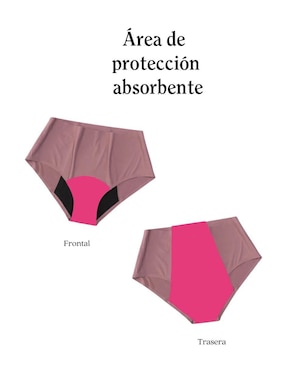 Panty menstrual Luna Segura flujo moderado