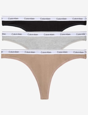 Set Tanga Calvin Klein De Algodón Para Mujer