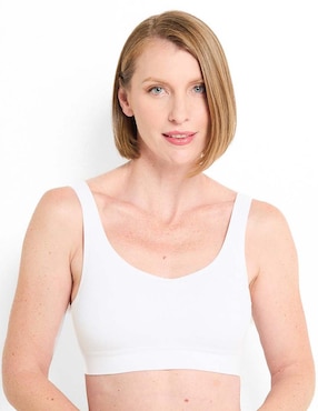 Brassiere peto medio Wacoal copa removible para mujer