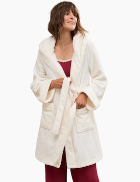 Bata De Dormir Aerie Fleece Robe Para Mujer