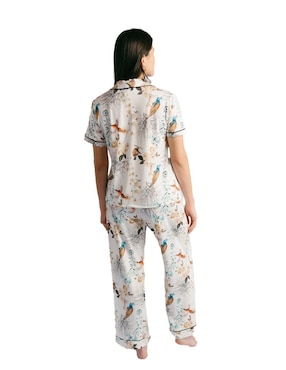 Conjunto pijama Ondas De Sueño gallo para mujer