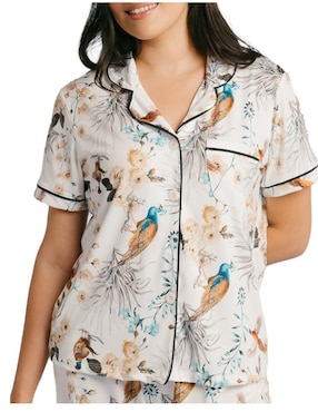 Conjunto pijama Ondas De Sueño gallo para mujer