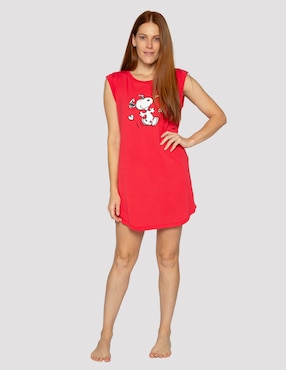 Camisón Snoopy Estampado Para Mujer