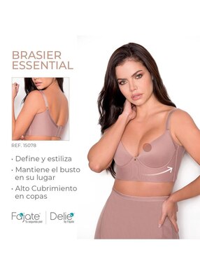 Faja tipo brassiere Fajate con compresión media para mujer