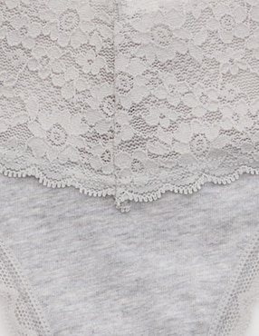 Tanga Aerie de algodón para mujer