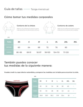 Panty menstrual Leflou flujo moderado
