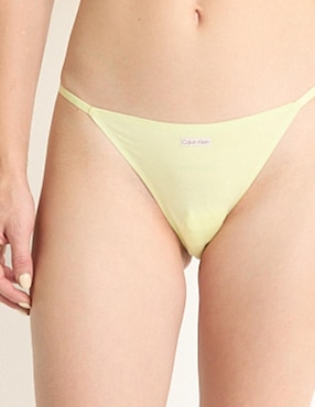 Tanga Calvin Klein de algodón para mujer