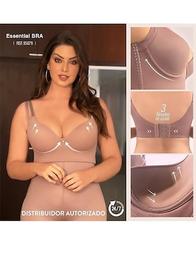 Faja tipo brassiere fajate con compresión media para mujer