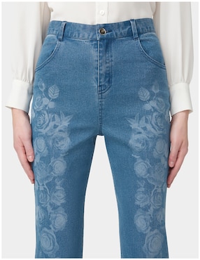 Legging HUE a la cintura con botón para mujer