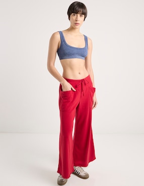 Top Free People cuello cuadrado escote medio tirante ancho