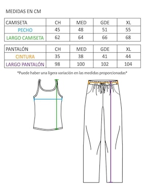 Conjunto pijama Whispers estrella para mujer