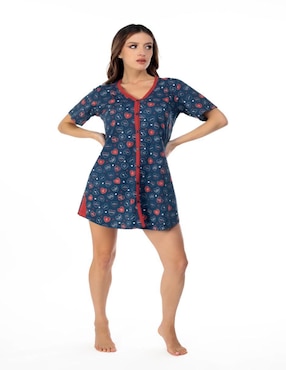 Camisón Whispers estampado corazón de algodón