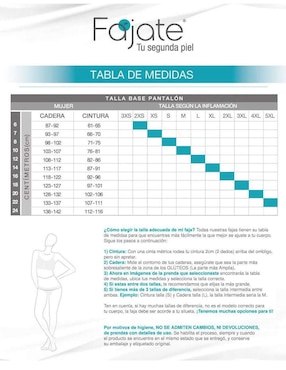 Faja tipo panty Fajate con compresión alta para mujer