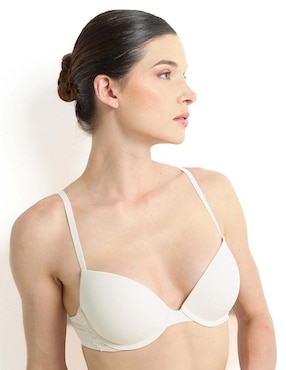 Brassiere demi Calvin Klein copa preformada para mujer