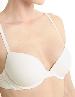 Brassiere demi Calvin Klein copa preformada para mujer