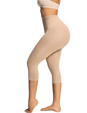 Legging control de abdomen Shapely con compresión media para mujer