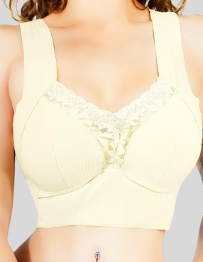 Brassiere peto medio Malabis copa push up para mujer