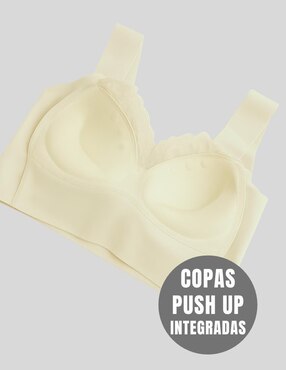 Brassiere peto medio Malabis copa push up para mujer