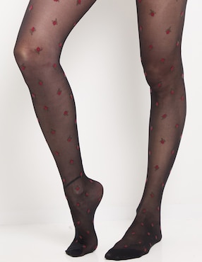 Pantimedias Oroblu compresión baja estampado floral