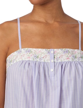 Camisón Ralph Lauren estampado a rayas de algodón