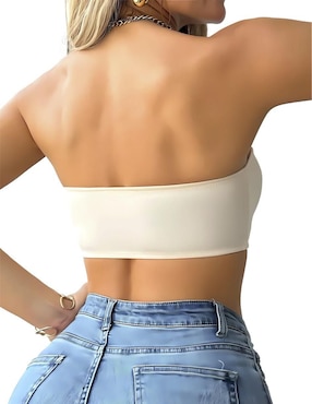 Brassiere strapless Femica media copa para mujer