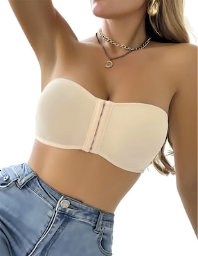 Brassiere strapless Femica media copa para mujer