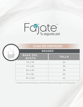 Faja tipo brassiere Fajate con compresión alta para mujer