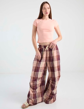 Playera manga corta Free People cuello redondo para mujer